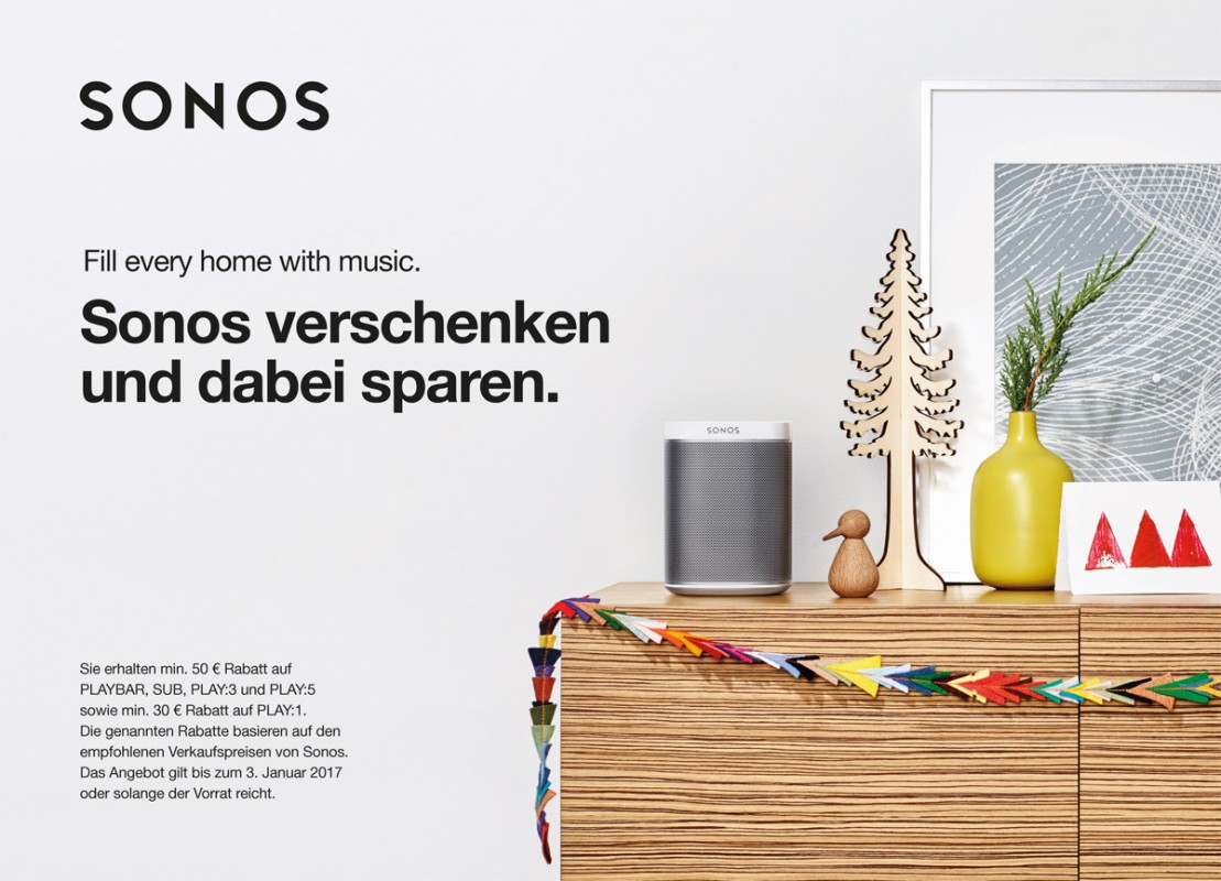 Fill every home with music - Sonos Weihnachtsspecial