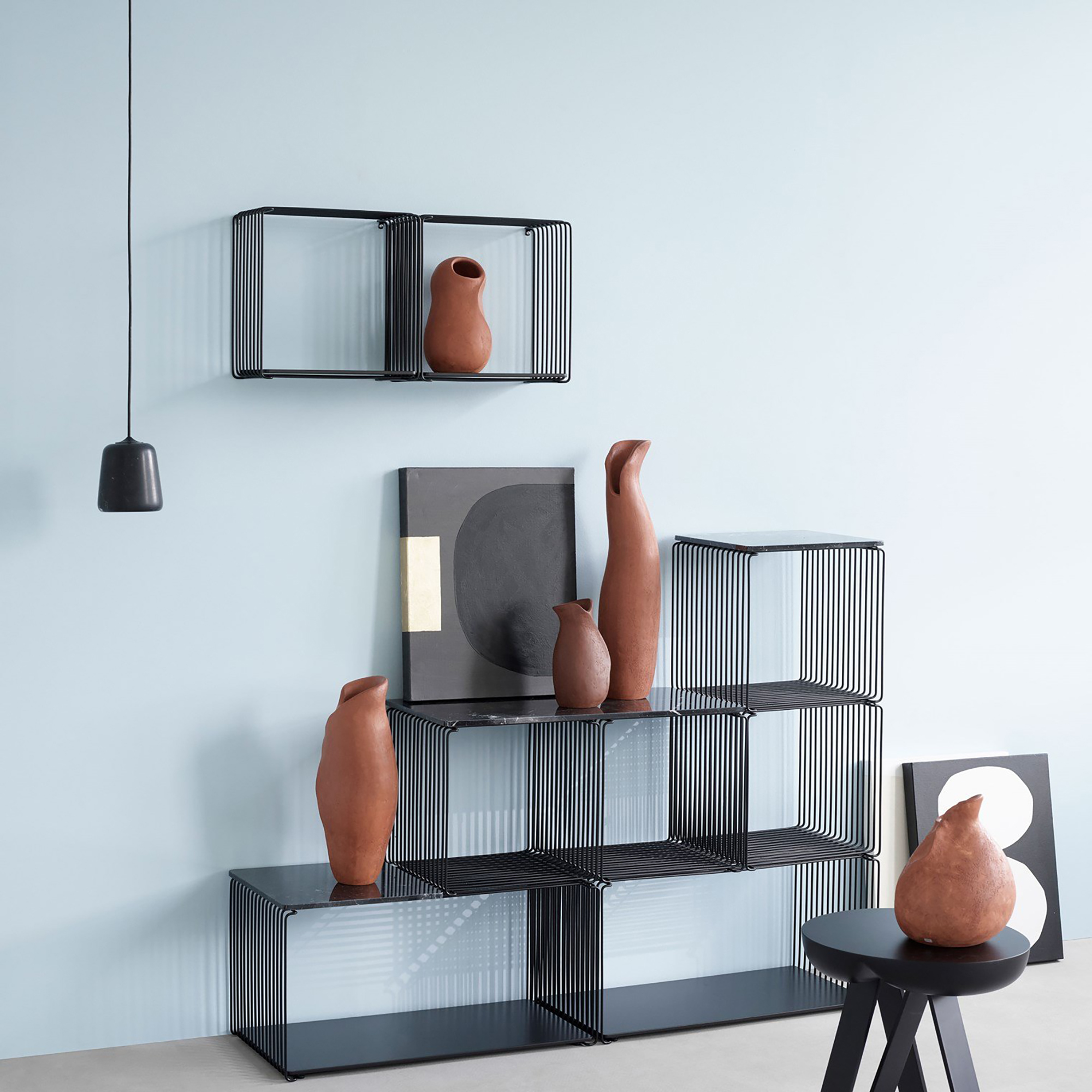 Montana Möbel Regalsystem München Panton Wire Drahtregal